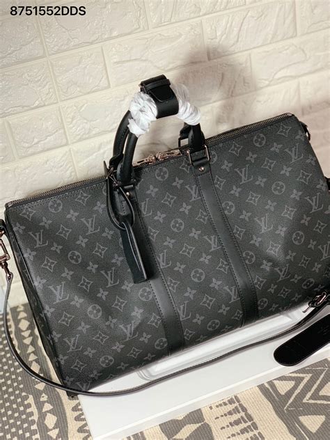 louis vuitton black duffle|louis vuitton duffle bag monogram.